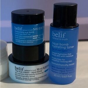 New Belif Aqua Bomb Set + Caviar Bond Repair Masque and Tokyo Labs Perfect Clean